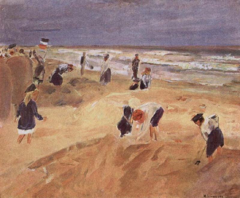 Max Liebermann THe Beach at Nordwijk Germany oil painting art